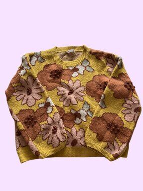 Storia Floral Sweater - 3/$10 or 5/$15